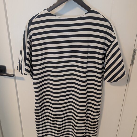 COS Stripe Boxy Tunic Dress Dolman Sleeve Pockets S - Picture 5 of 6